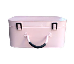 Pink Enamel Suitcase