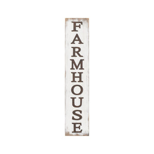Farmhouse White Wooden Leaner