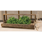 Slatted wooden garden tray tote
